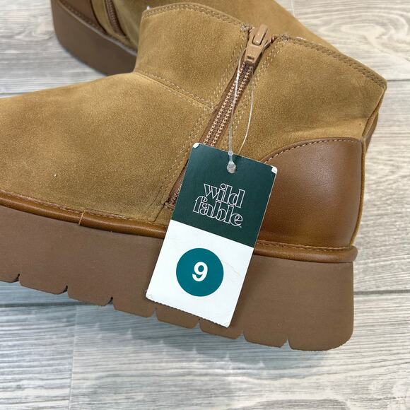 Wild Fable Womens Missy Faux Suede Boots Chestnut 9 NWT - Picture 6 of 7
